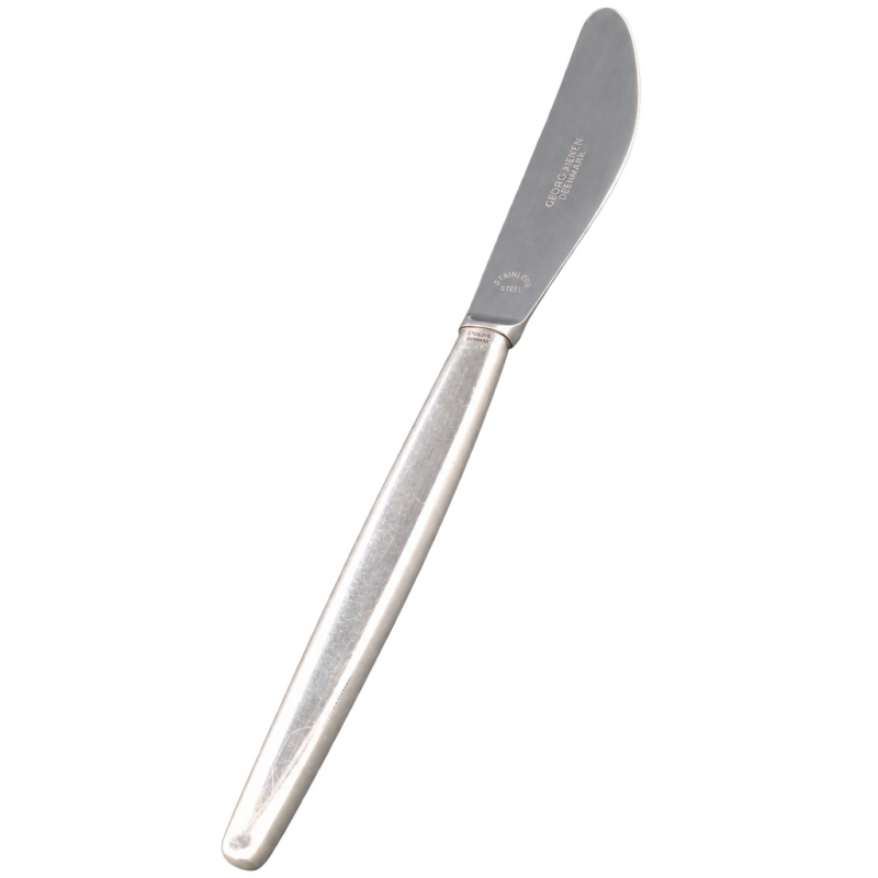Georg Jensen Cypress kniv med sterling sølvskaft, 20 cm — fritlagt