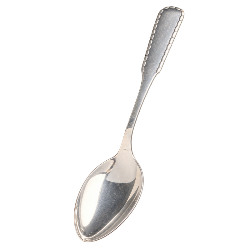 Georg Jensen Perle ske i 830 sølv, 18 cm — fritlagt