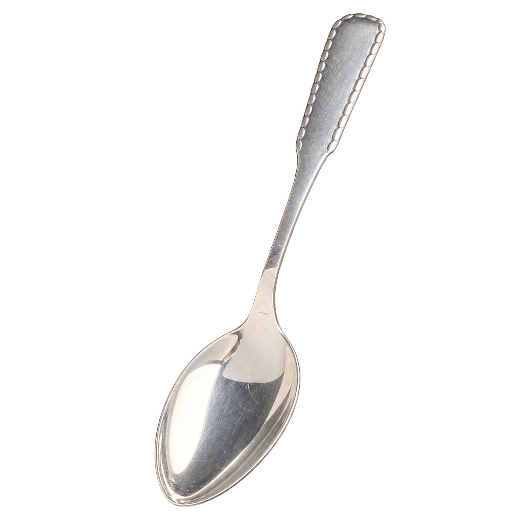 Georg Jensen Perle ske i 830 sølv, 18 cm — fritlagt