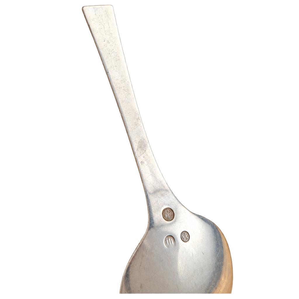 Georg Jensen Perle ske i 830 sølv, 18 cm — fritlagt