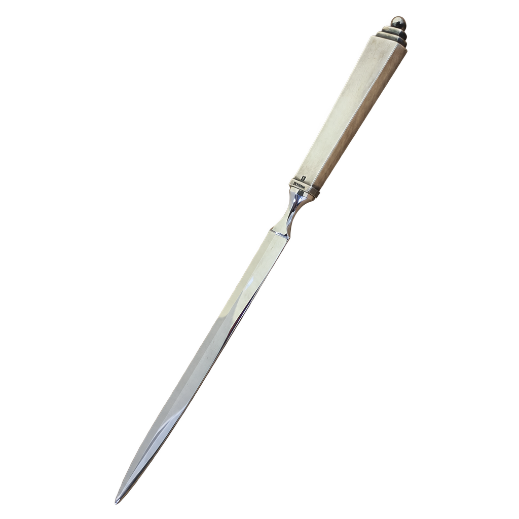 Georg Jensen Pyramide brevkniv i sterling sølv, 20 cm — fritlagt