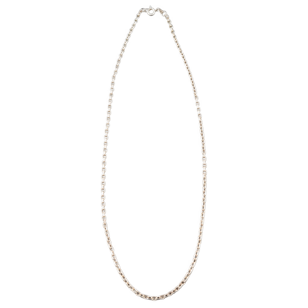 Sterling sølv ankerhalskæde, 51 cm — fritlagt