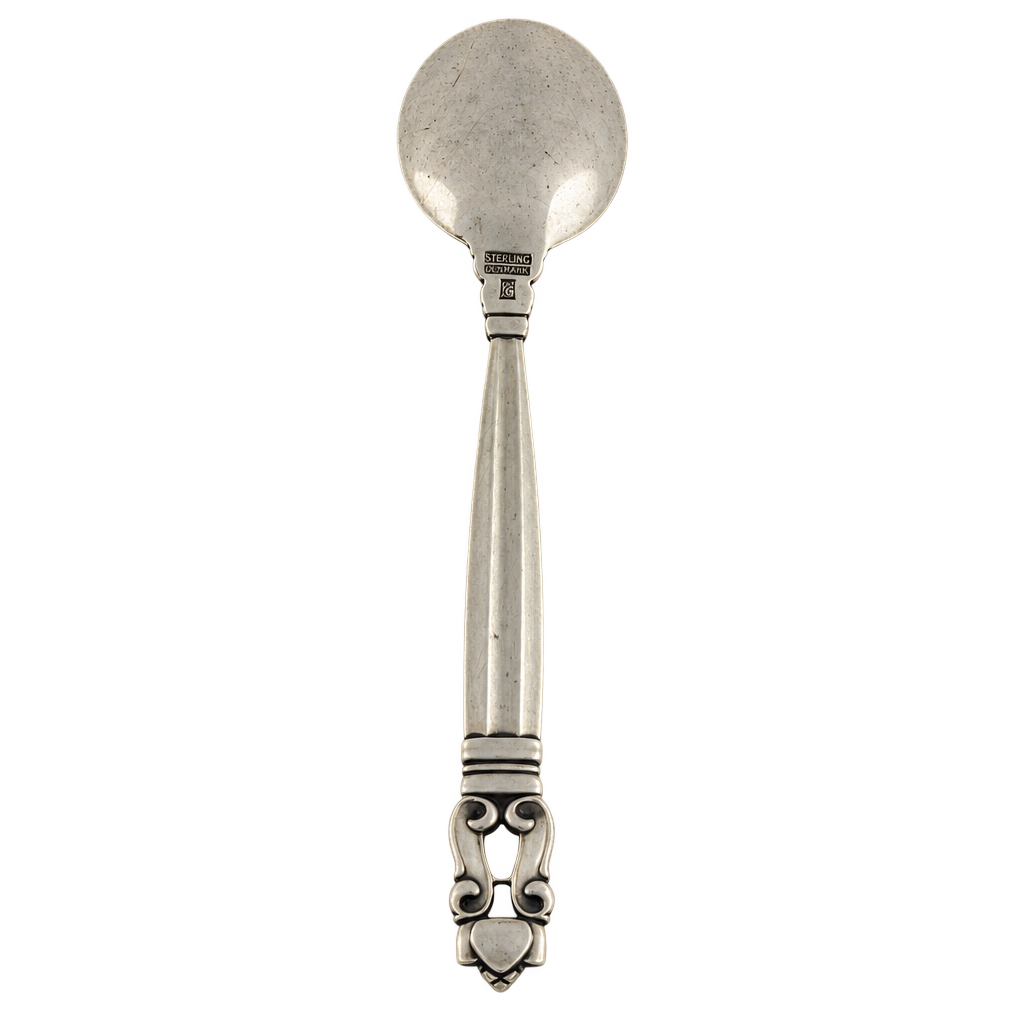 Sterling sølv Georg Jensen Konge kaffeske 11 cm — fritlagt