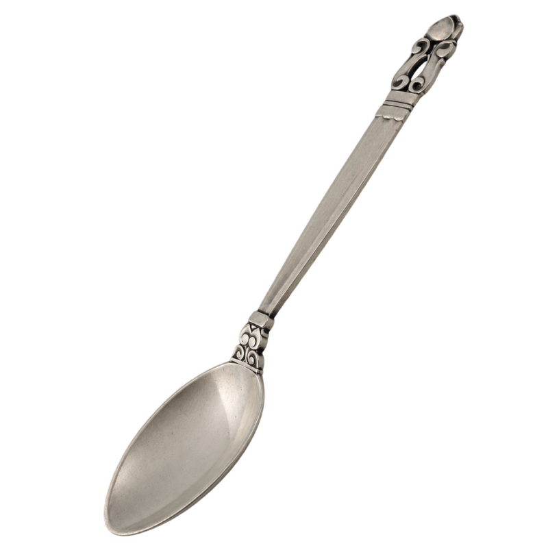Sterling sølv Georg Jensen Konge kaffeske 11 cm — fritlagt