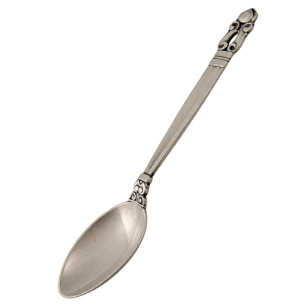 Sterling sølv Georg Jensen Konge kaffeske 11 cm — fritlagt