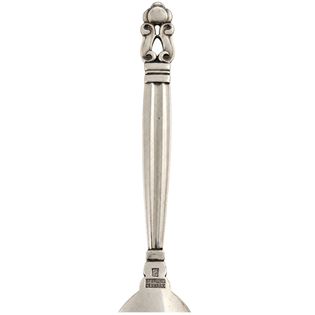 Sterling sølv Georg Jensen Konge kaffeske 11 cm — fritlagt