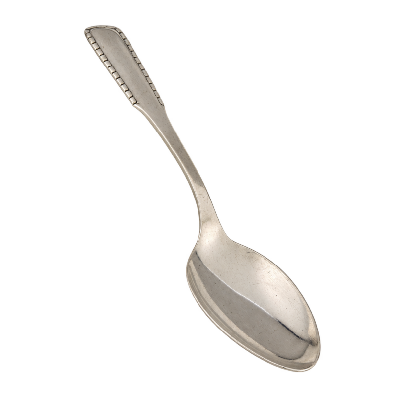 Sterling sølv Georg Jensen Perle spiseske, 18 cm — fritlagt
