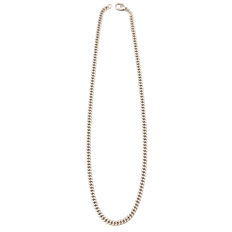 Sterling sølv panserhalskæde 51 cm — fritlagt