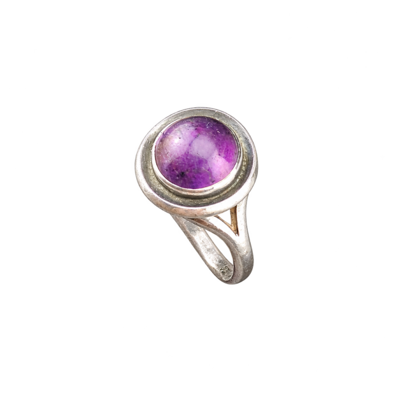 Sterling sølv 925 ring med ametyst fra N.E. From — fritlagt