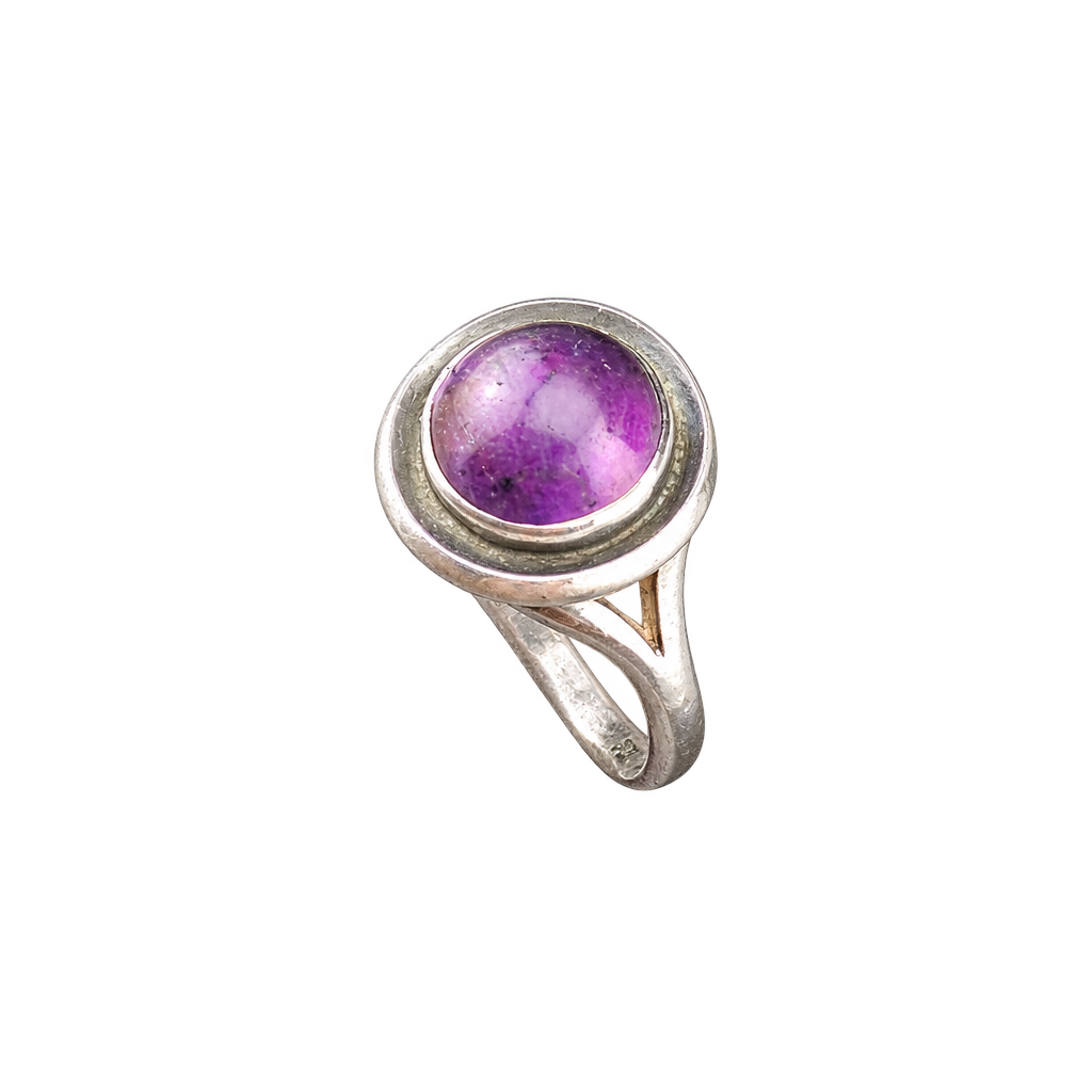 Sterling sølv 925 ring med ametyst fra N.E. From — fritlagt