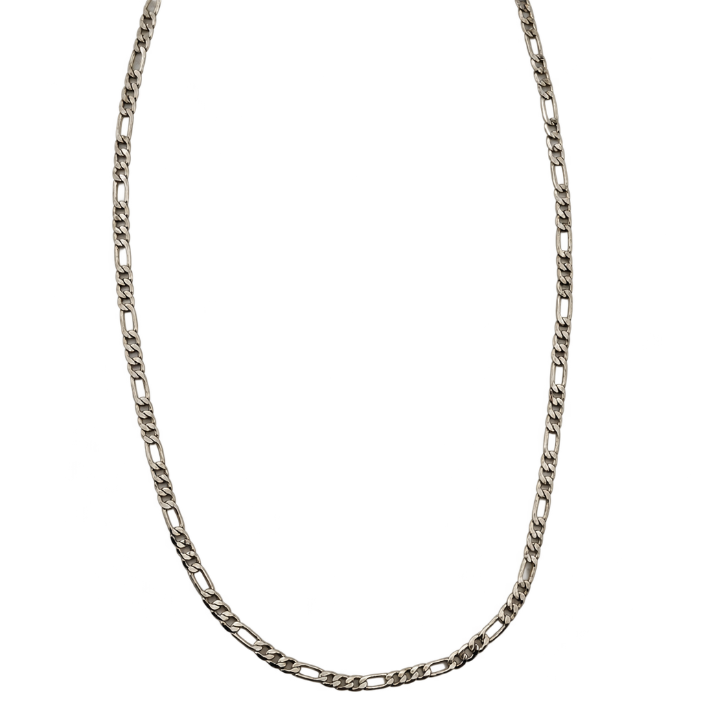 Sterling sølv Figaro halskæde 66,5 cm — fritlagt