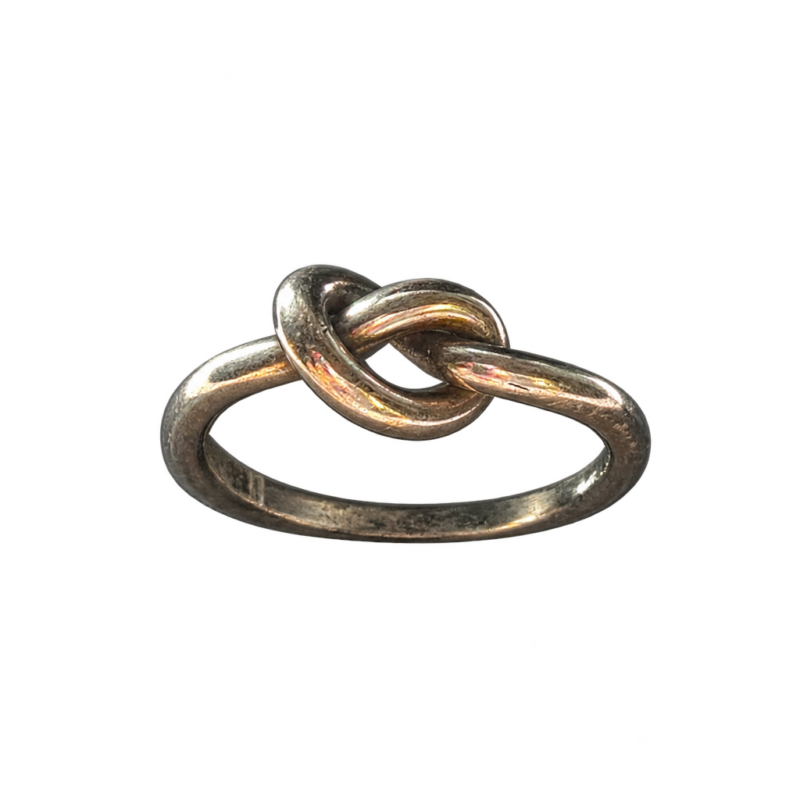 Sterling sølv Georg Jensen ring, str. 52 — fritlagt