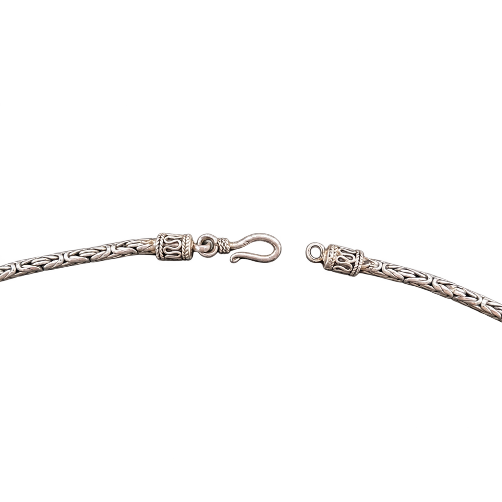 Sterling sølv Konge halskæde 54 cm — fritlagt